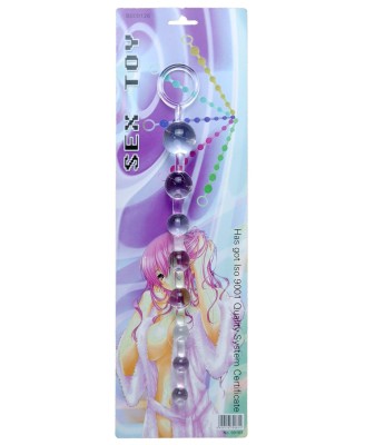 Plug/kulki-Jelly Anal 10 Beads Clear