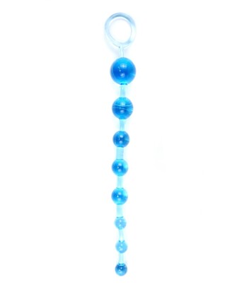 Jelly Anal 10 Beads - Korale Analne - niebieskie