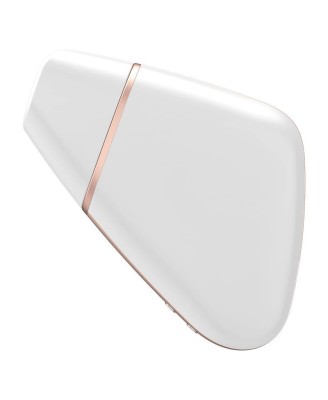 Wibrator - Love Triangle Air Pulse Stimulator + Vibration White
