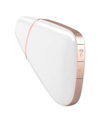 Wibrator - Love Triangle Air Pulse Stimulator + Vibration White