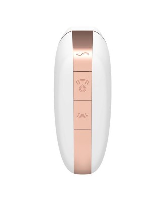 Wibrator - Love Triangle Air Pulse Stimulator + Vibration White