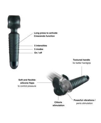 MAN.WAND EVO PINE GREY RECHARGEABLE MASTURBATOR
