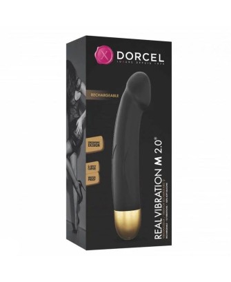 Dorcel REAL VIBRATION M BLACK GOLD 2.0 Wibrator punktu G - czarny/złoty