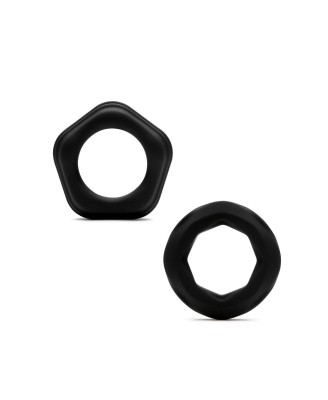 Classic Silicone Cock Rings - 2 Pack