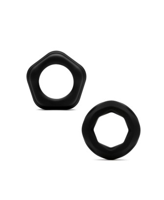 Classic Silicone Cock Rings - 2 Pack