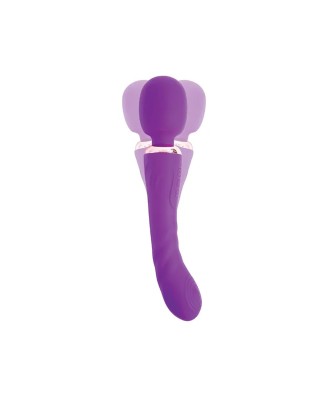 Purple clitoral and G-spot vibrator
