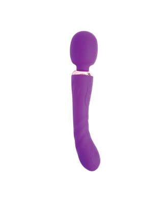 Purple clitoral and G-spot vibrator