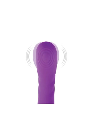 Purple clitoral and G-spot vibrator
