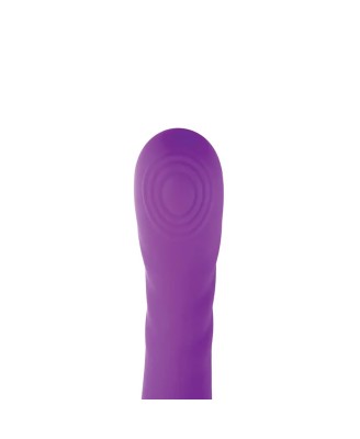 Purple clitoral and G-spot vibrator