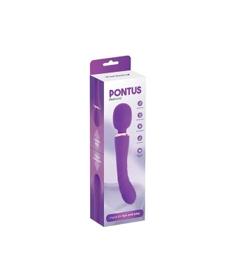 Purple clitoral and G-spot vibrator