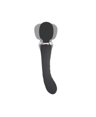 Black clitoral and G-spot vibrator
