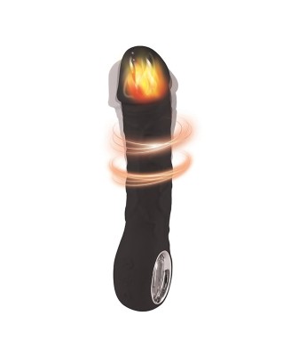 Black vibrator - 10 different modes of vibration and heating function