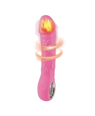 Pink vibrator - 10 different modes of vibration and heating function