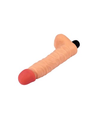Soft vibrator with testicles 21 cm – The Real Deal
