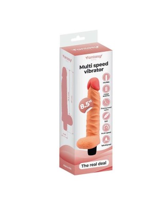 Soft vibrator with testicles 21 cm – The Real Deal