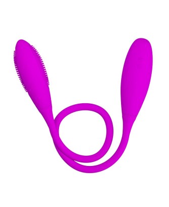 PRETTY LOVE Snaky Vibe - Dildo wibrujące dla par - Fioletowe