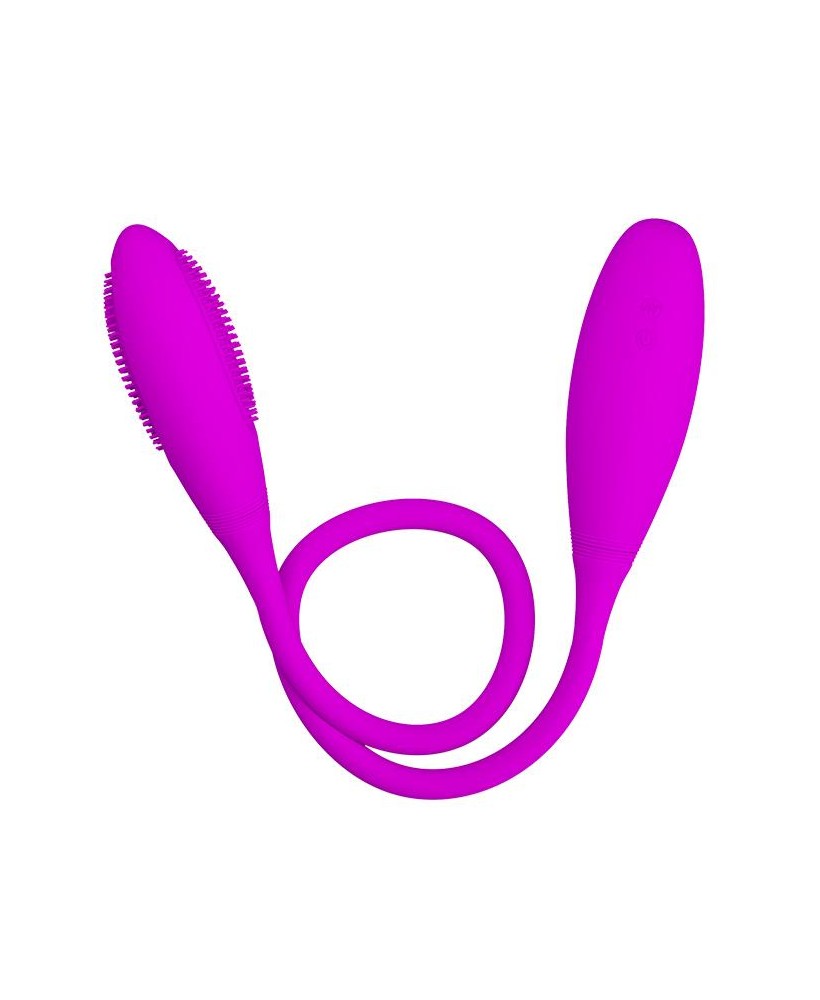 PRETTY LOVE Snaky Vibe - Dildo wibrujące dla par - Fioletowe