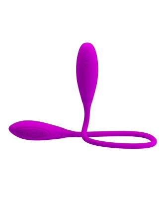 PRETTY LOVE Snaky Vibe - Dildo wibrujące dla par - Fioletowe