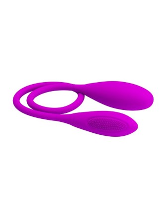 PRETTY LOVE Snaky Vibe - Dildo wibrujące dla par - Fioletowe
