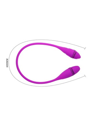 PRETTY LOVE Snaky Vibe - Dildo wibrujące dla par - Fioletowe