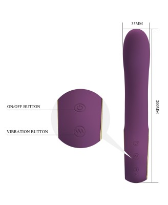 PRETTY LOVE - Ethan purple, 12 vibration functions Mobile APP Long-distance Control