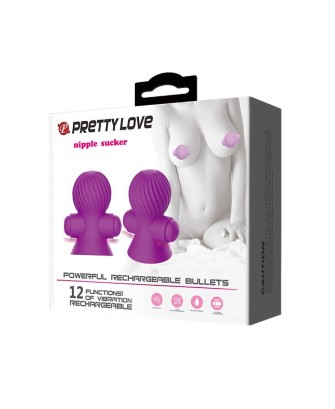 PRETTY LOVE - Nipple Sucker - Stymulator sutków - Fioletowe
