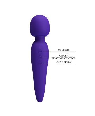 PRETTY LOVE - Meredith Dark Purple, 5 levels of speed control Memory function 7 vibration functions