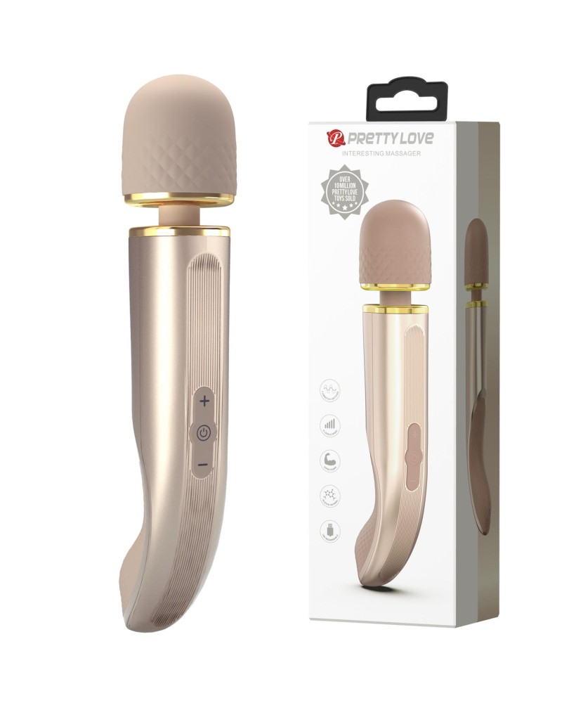 PRETTY LOVE - Interesting Massager Gold - Masażer Różdżka