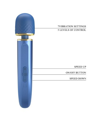 PRETTY LOVE - Colorful Massager Blue, 7 vibration functions 5 levels of speed control