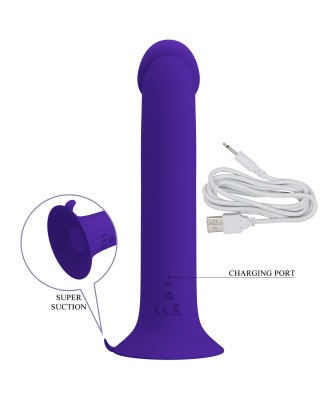 PRETTY LOVE - Murray Youth - Dildo z Wibracjami i przyssawką - Granatowy