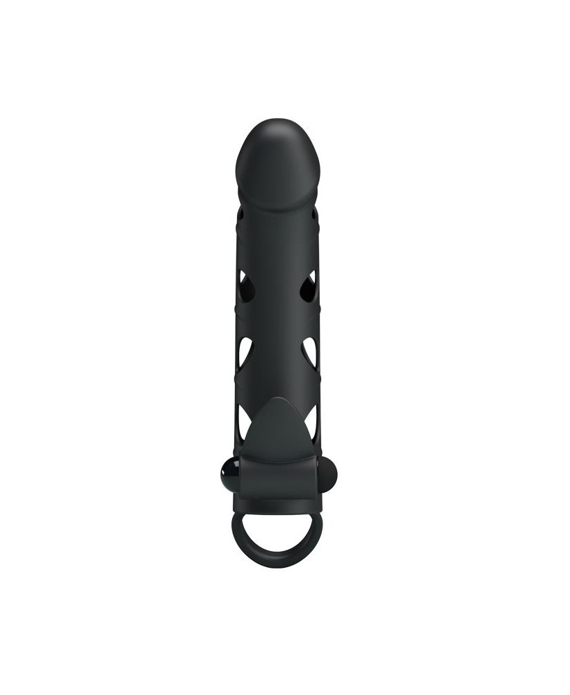 PRETTY LOVE - Vibrating Penis Sleeve with Ball Strap