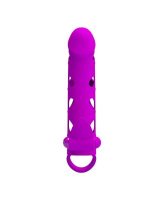 PRETTY LOVE - Vibrating Penis Sleeve with Ball Strap