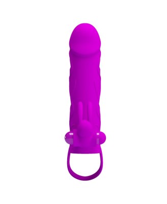 PRETTY LOVE - PENIS SLEEVE WITH BALL STRAP vibration PURPLE