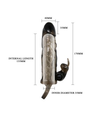 BAILE - BRAVE MAN SMOKE 5,91"" MULTI-SPEED vibration