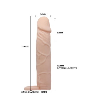 PRETTY LOVE - PENIS SLEEVE 7"" LARGE