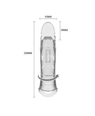 Pretty Love Penis Sleeve 8.7" Extender – Clear