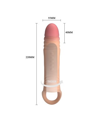 Pretty Love 8.7" Vibrating Penis Sleeve