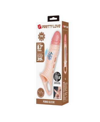 Pretty Love 8.7" Vibrating Penis Sleeve