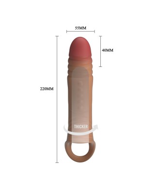 Pretty Love 8.7" Vibrating Penis Sleeve Extender