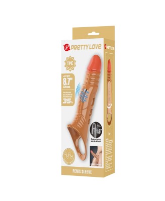Pretty Love 8.7" Vibrating Penis Sleeve Extender
