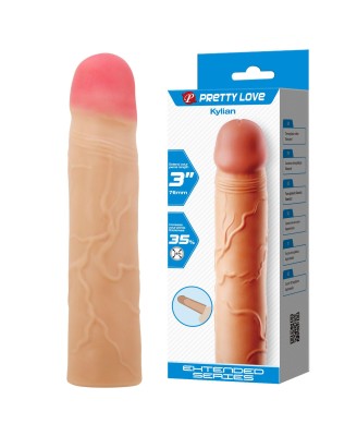 PRETTY LOVE - Kylian Flesh, Extend your penis lenghth 3'' (76mm)