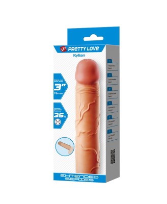 PRETTY LOVE - Kylian Flesh, Extend your penis lenghth 3'' (76mm)
