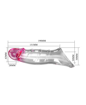 Pretty Love Penis Sleeve – Damell Clear Pink