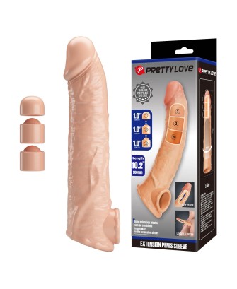 Pretty Love Extension Penis Sleeve with Modular Length Blocks – 26 cm