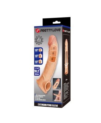 Pretty Love Extension Penis Sleeve with Modular Length Blocks – 26 cm
