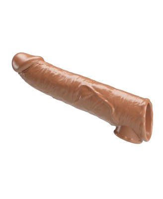 Pretty Love Extension Penis Sleeve with Modular Length Blocks – Dark Brown – 26 cm