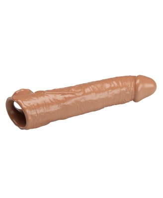 Pretty Love Extension Penis Sleeve with Modular Length Blocks – Dark Brown – 26 cm