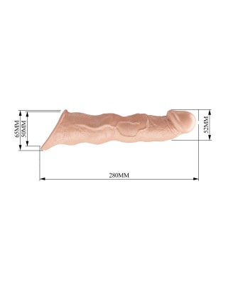 Pretty Love Extension Penis Sleeve with Modular Length Blocks – 28 cm
