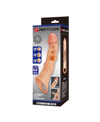 Pretty Love Extension Penis Sleeve with Modular Length Blocks – 28 cm