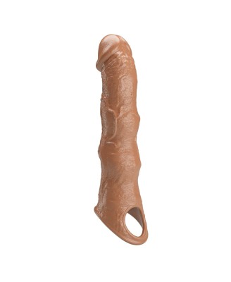 Pretty Love Extension Penis Sleeve with Modular Length Blocks Brown – 28 cm